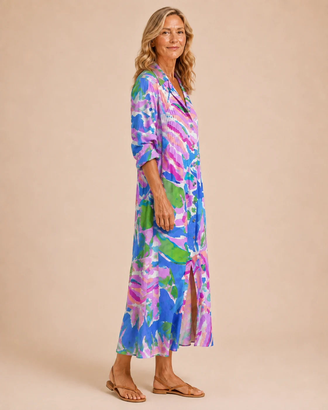 Rosine | Unlined Floral Maxi Dress