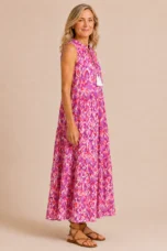Wanda | Tassel Tie Tiered Sleeveless Dress