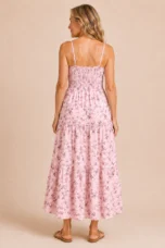 Pearl | Sleeveless Floral Midi Dress