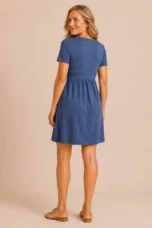Virginie | Twist Front V-Neck Dress