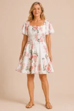 Sylvine | Waist Tie Floral Dress