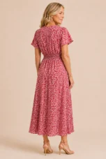Ozéline | Flutter Sleeve Split Maxi Dress
