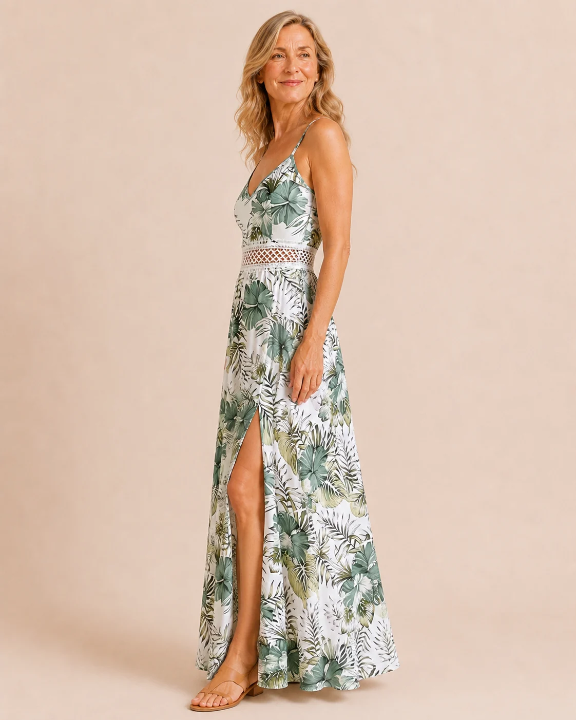 Angélina | Adjustable Strap Maxi Dress