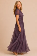 Anicette | Lace Bodice Chiffon Maxi