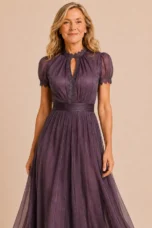 Anicette | Lace Bodice Chiffon Maxi