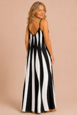 Elmina | Printed Strappy V-Neck Dress