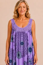 Marion | Contrast Lace Hem A-Line Dress