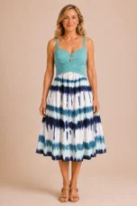 Viola | Tie Dye Button Front Dress