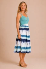 Viola | Tie Dye Button Front Dress