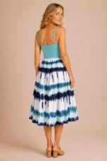 Viola | Tie Dye Button Front Dress