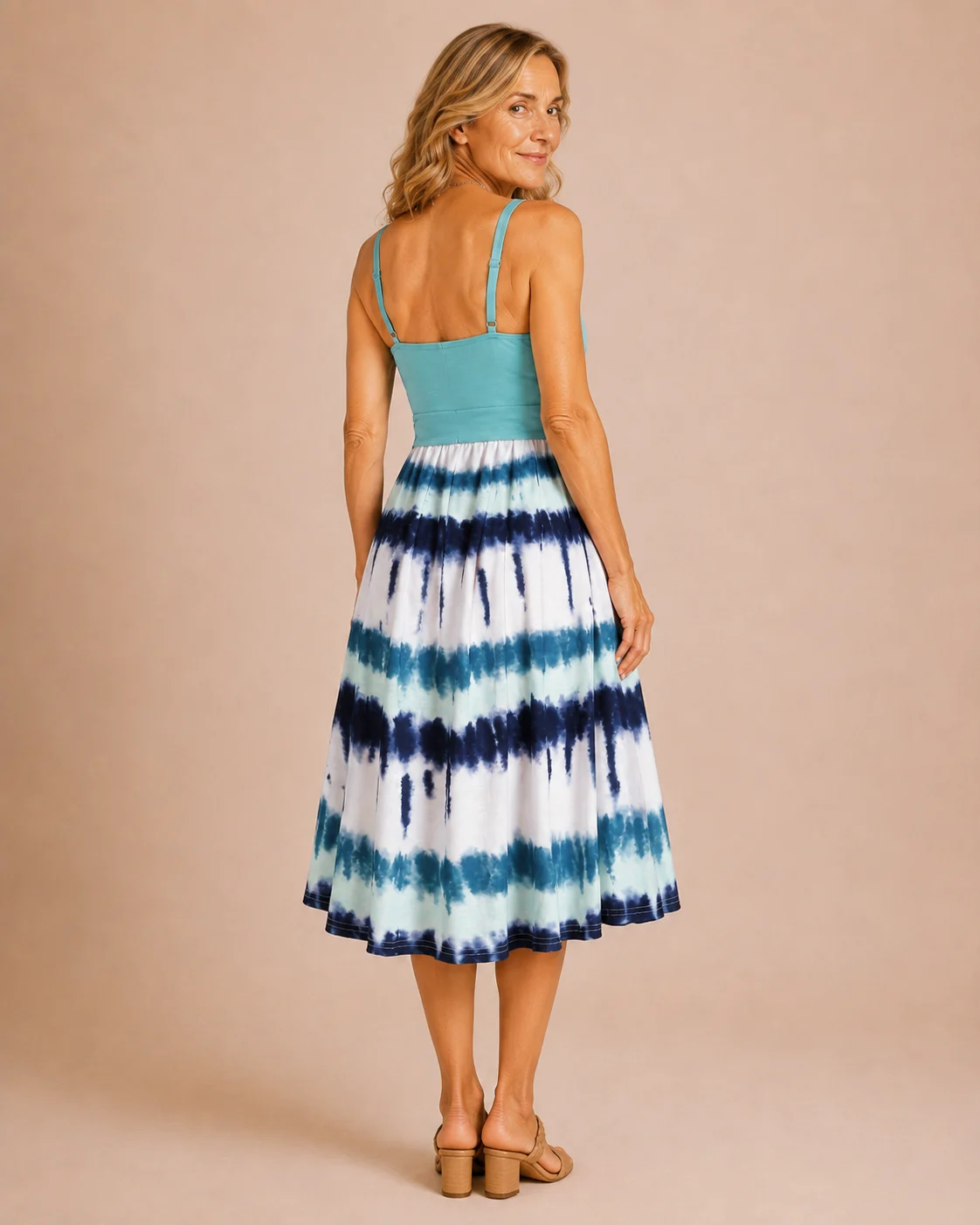 Viola | Tie Dye Button Front Dress