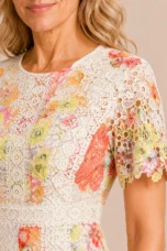 Flora | Openwork Lace Midi Dress