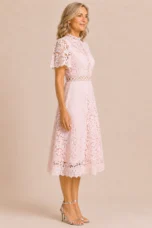 Méline | Cutwork Lace Midi Dress