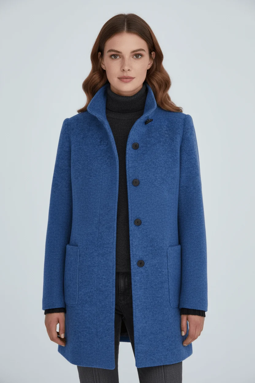 Sidonie | Wool-Blend Overcoat, To the Knee