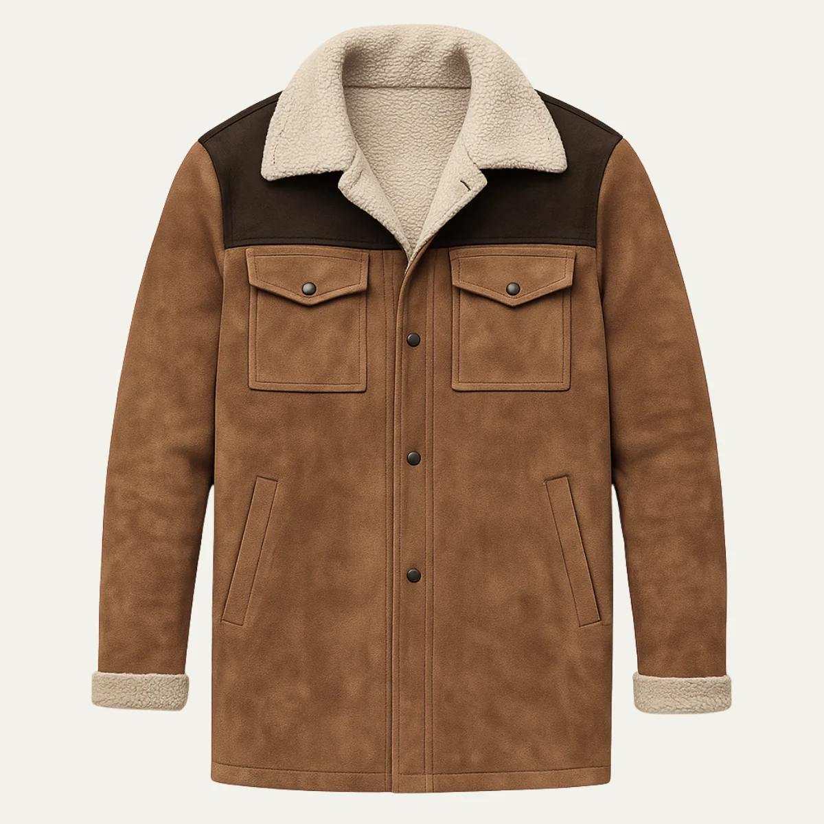 Elzear | Faux Shearling Lined Jacket
