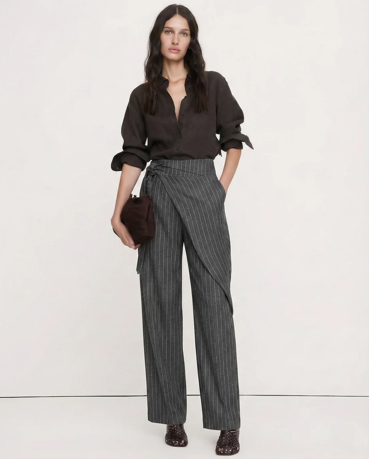 Paquerette | Cotton Pinstripe Trousers