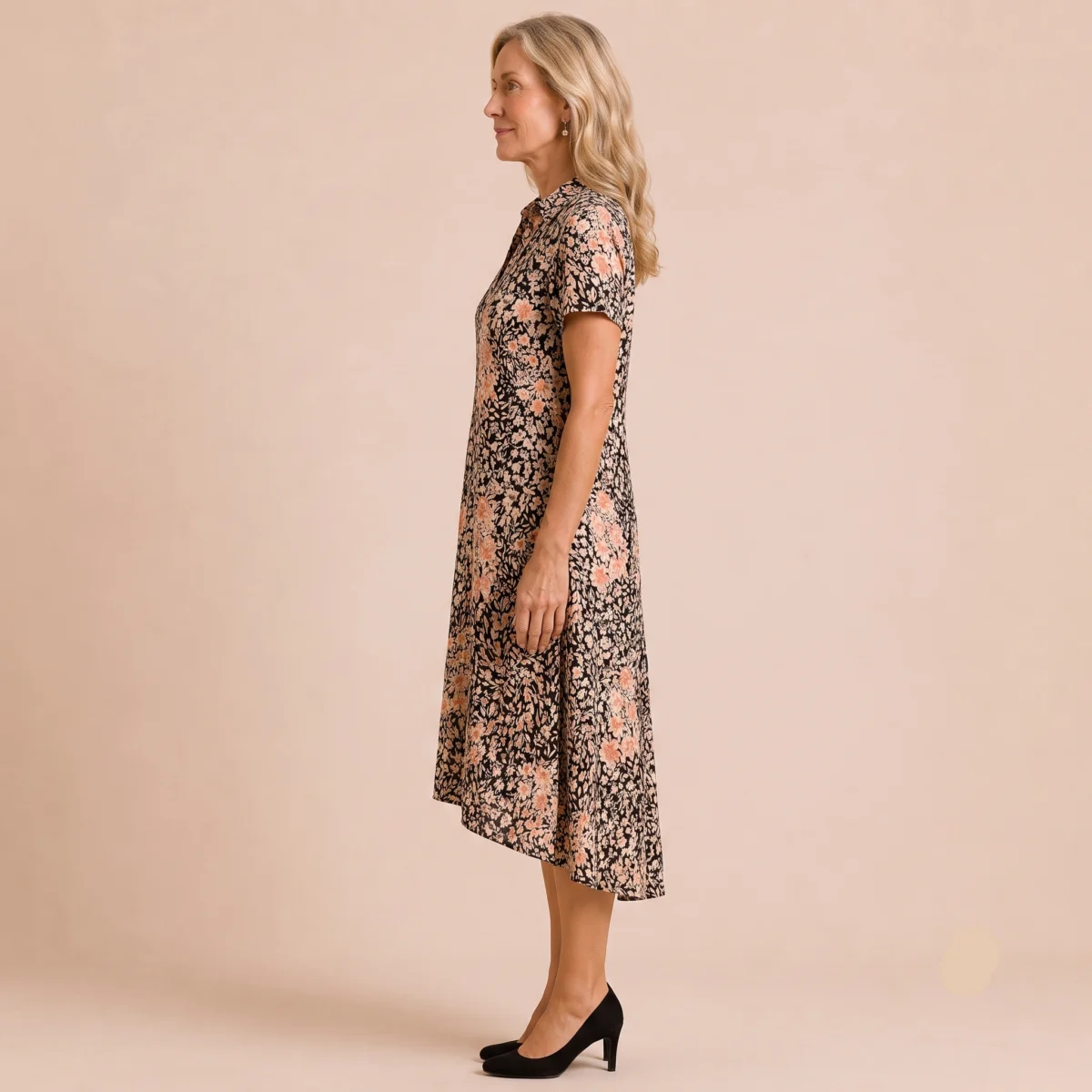 Violette | Asymmetric Hem Leopard Dress