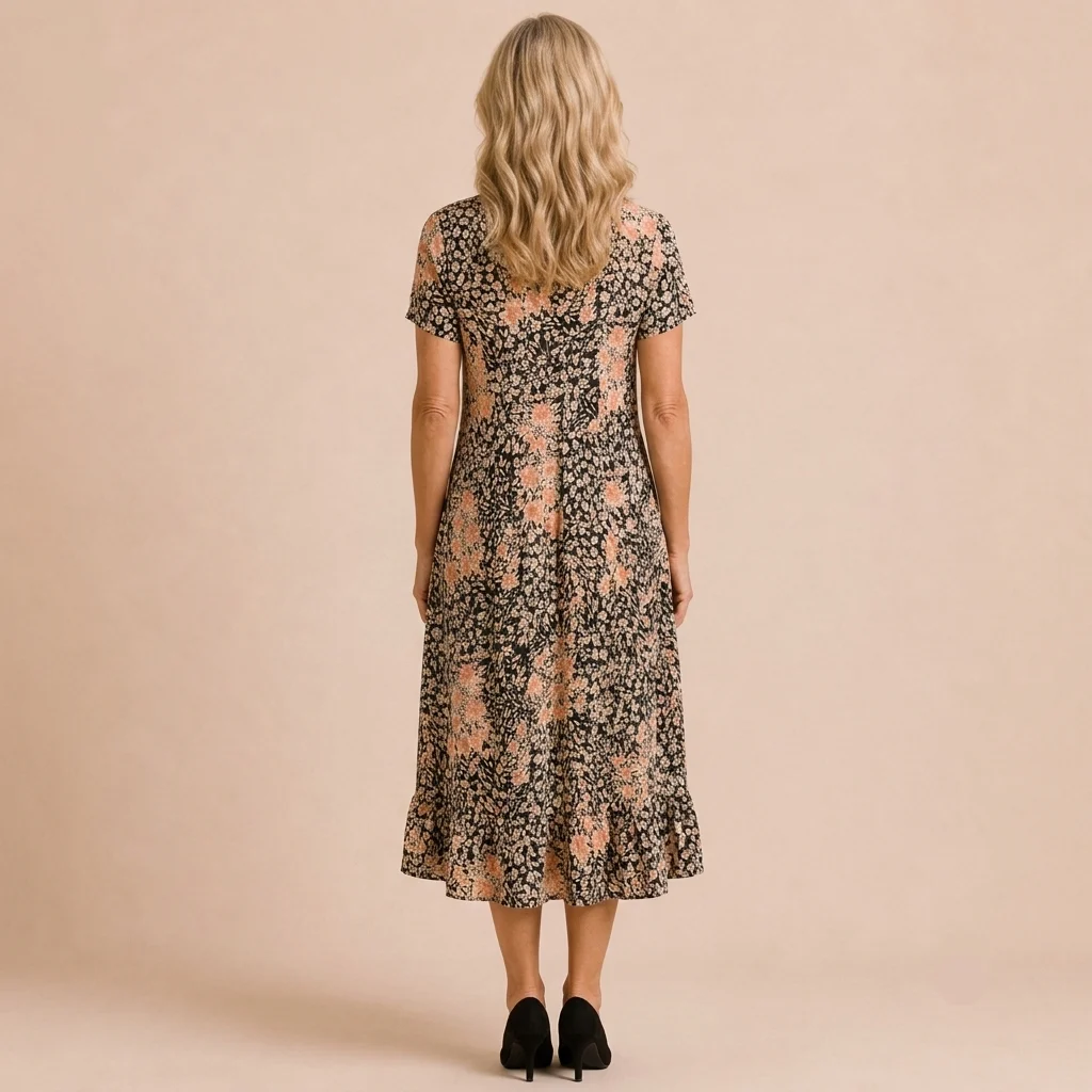 Violette | Asymmetric Hem Leopard Dress