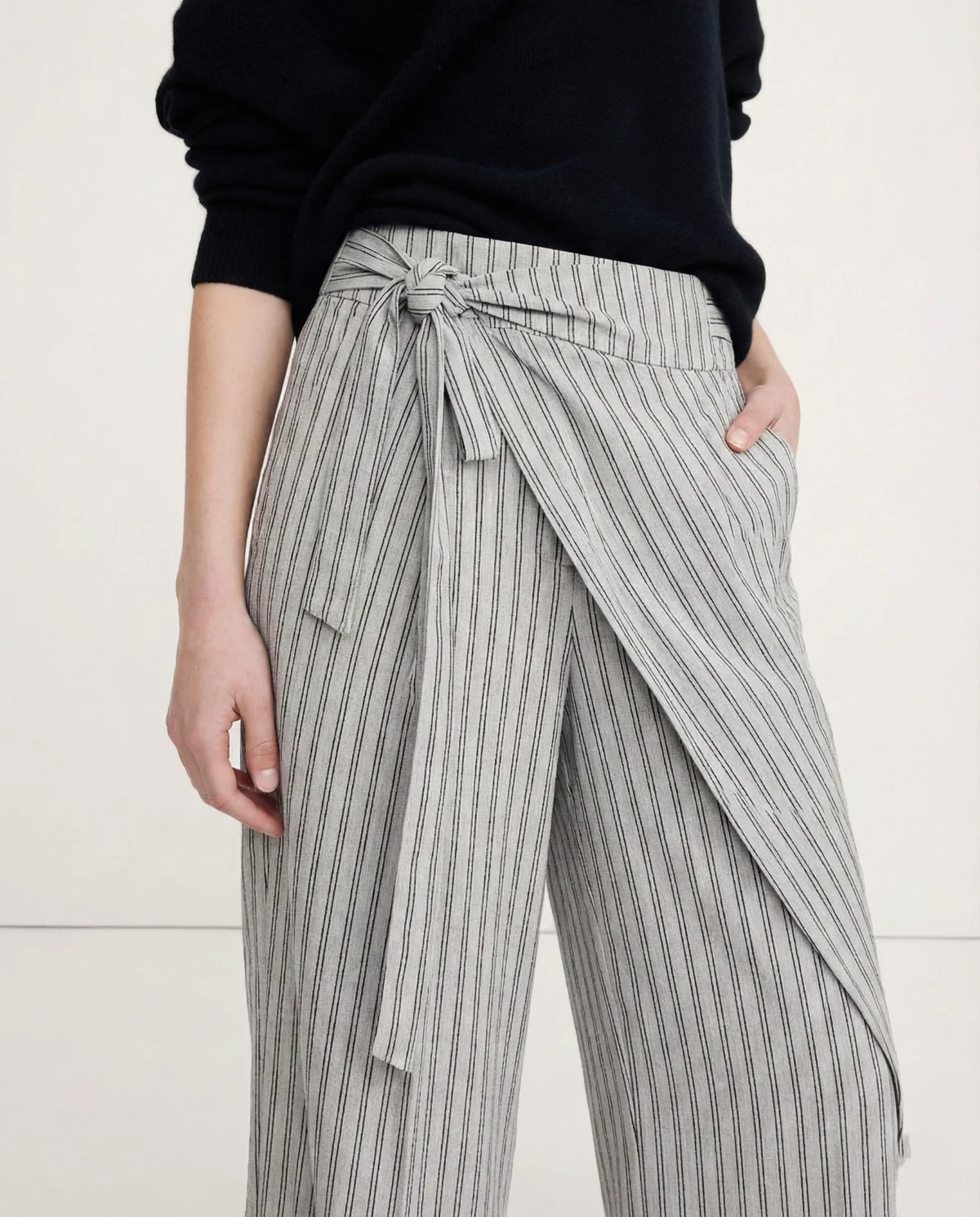 Paquerette | Cotton Pinstripe Trousers