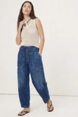 Maryse | Pull-On 100% Cotton Denim Jeans