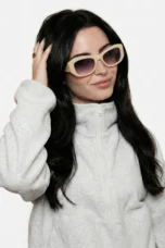 Gradient Lens Oversized Sunglasses