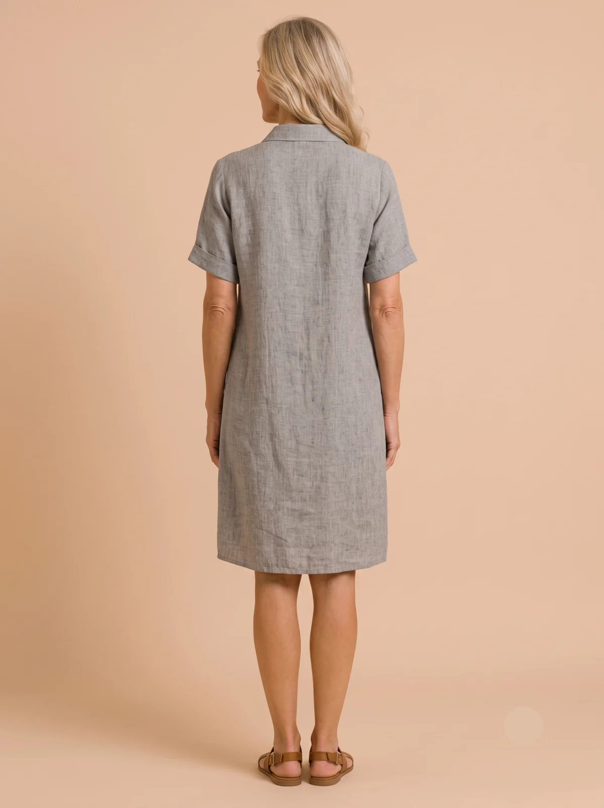 Patricia | Washed Linen Shirt Dress
