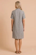 Patricia | Washed Linen Shirt Dress