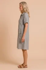Patricia | Washed Linen Shirt Dress