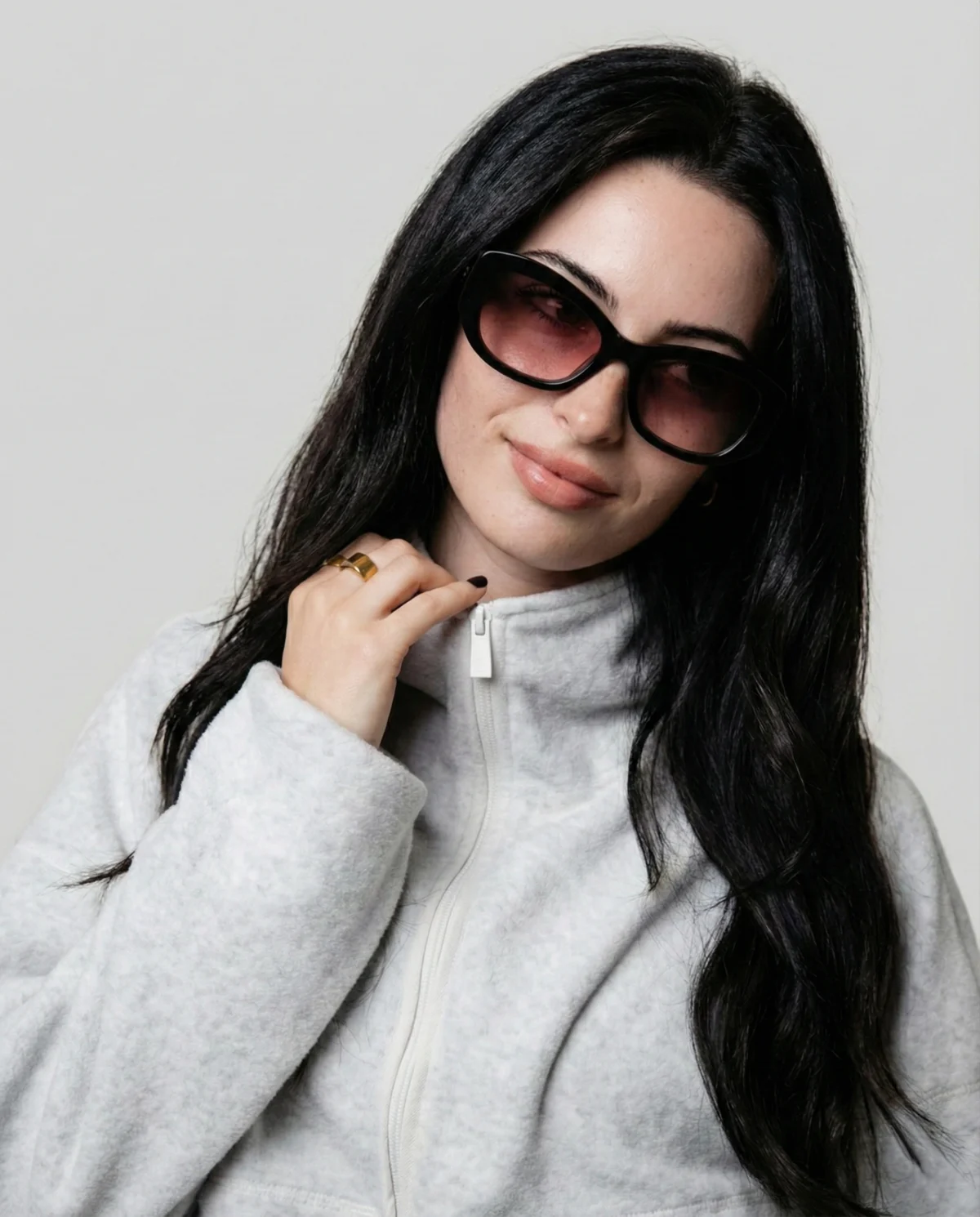 Gradient Lens Oversized Sunglasses