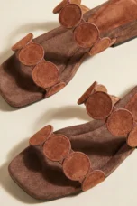 Rosella | Croc Embossed Suede Mules