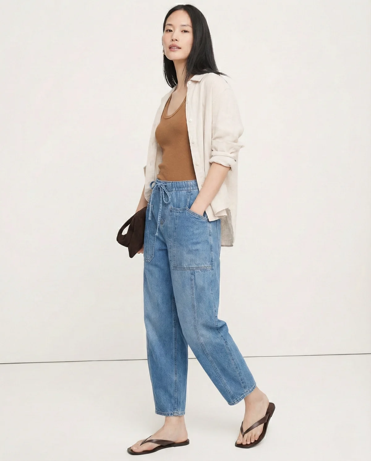 Maryse | Pull-On 100% Cotton Denim Jeans