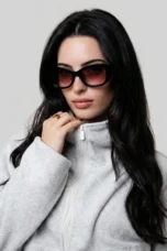 Gradient Lens Oversized Sunglasses