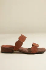 Rosella | Croc Embossed Suede Mules