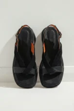 Maximilienne | Leather Low Platform Sandals