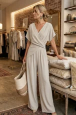 Corinna | Draped Waist V-Neck Dress