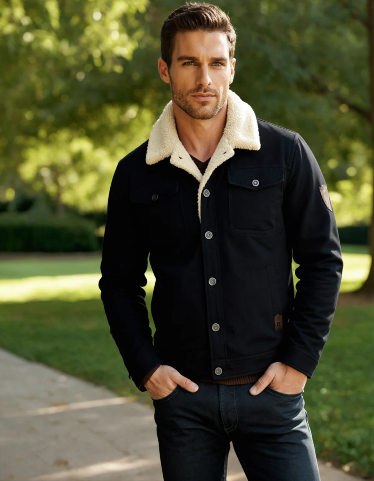 Ulric | Fleece Lined Button Front Jacket