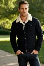 Ulric | Fleece Lined Button Front Jacket