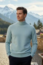 Donatien | Dense Ribbed High Neck Knit
