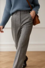 Colombine | 45% Wool Straight Leg Pants
