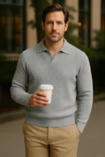 Gauthier | Cotton Blend Knit Polo