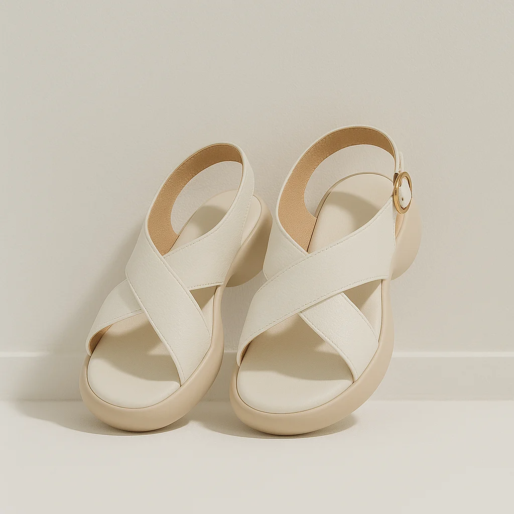 Bathilde | Crossover Band Padded Slides