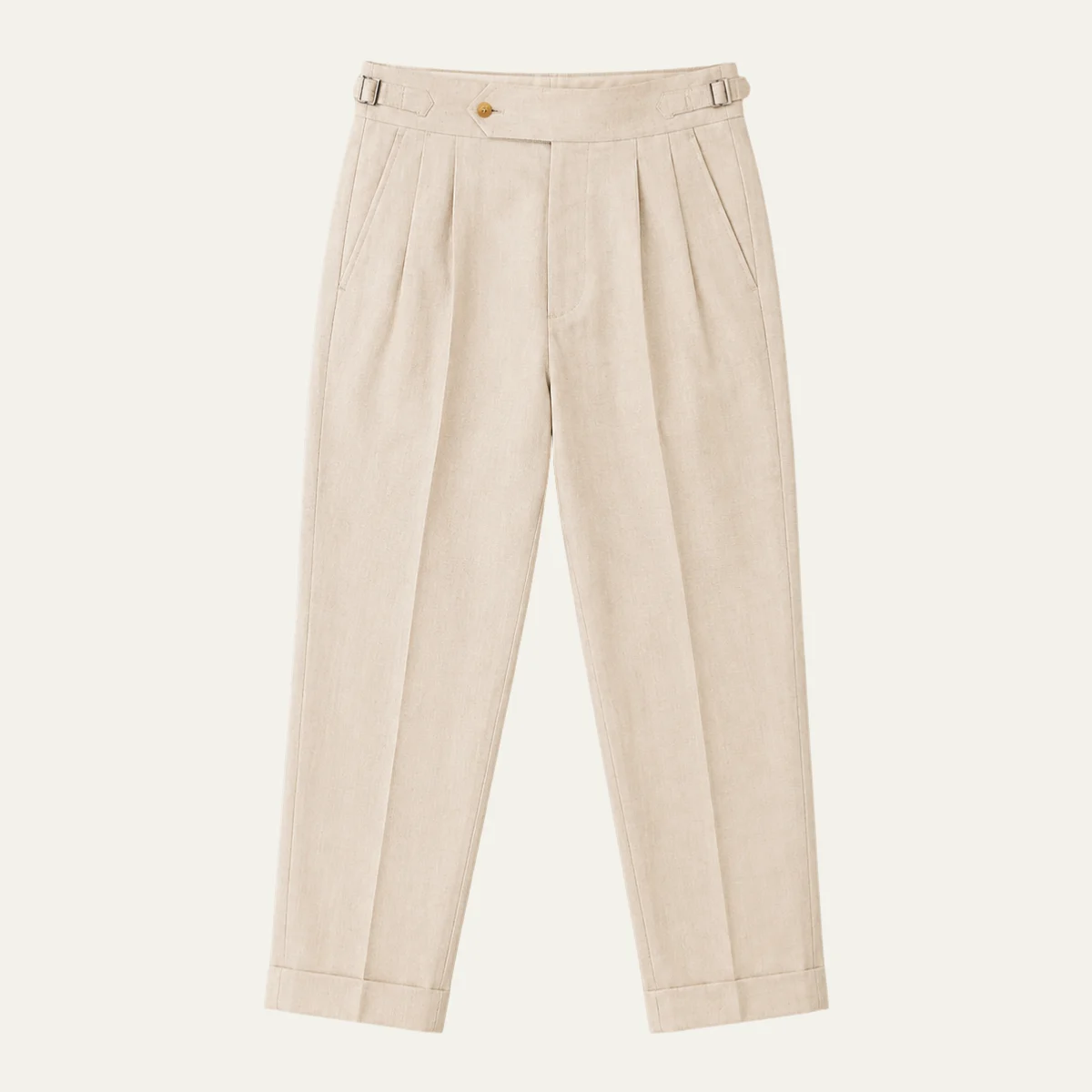 Marie-Paule | Tailored Pleated Linen Trousers