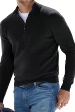 Marius | Cotton Blend Half Zip Knit