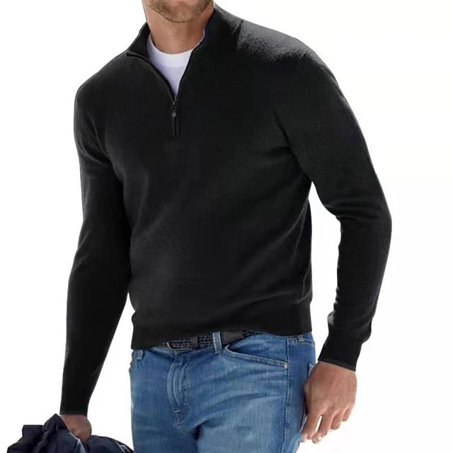 Marius | Cotton Blend Half Zip Knit