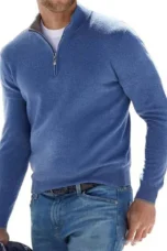 Marius | Cotton Blend Half Zip Knit
