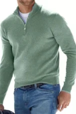 Marius | Cotton Blend Half Zip Knit