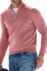 Marius | Cotton Blend Half Zip Knit