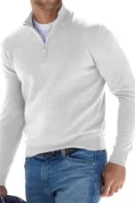 Marius | Cotton Blend Half Zip Knit