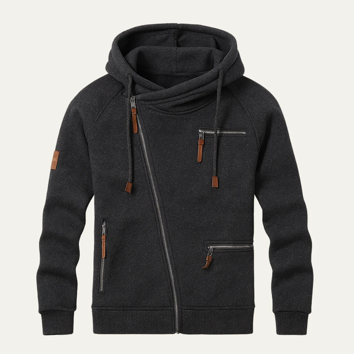 Magloire | Brushed Back Zip Up Hoodie