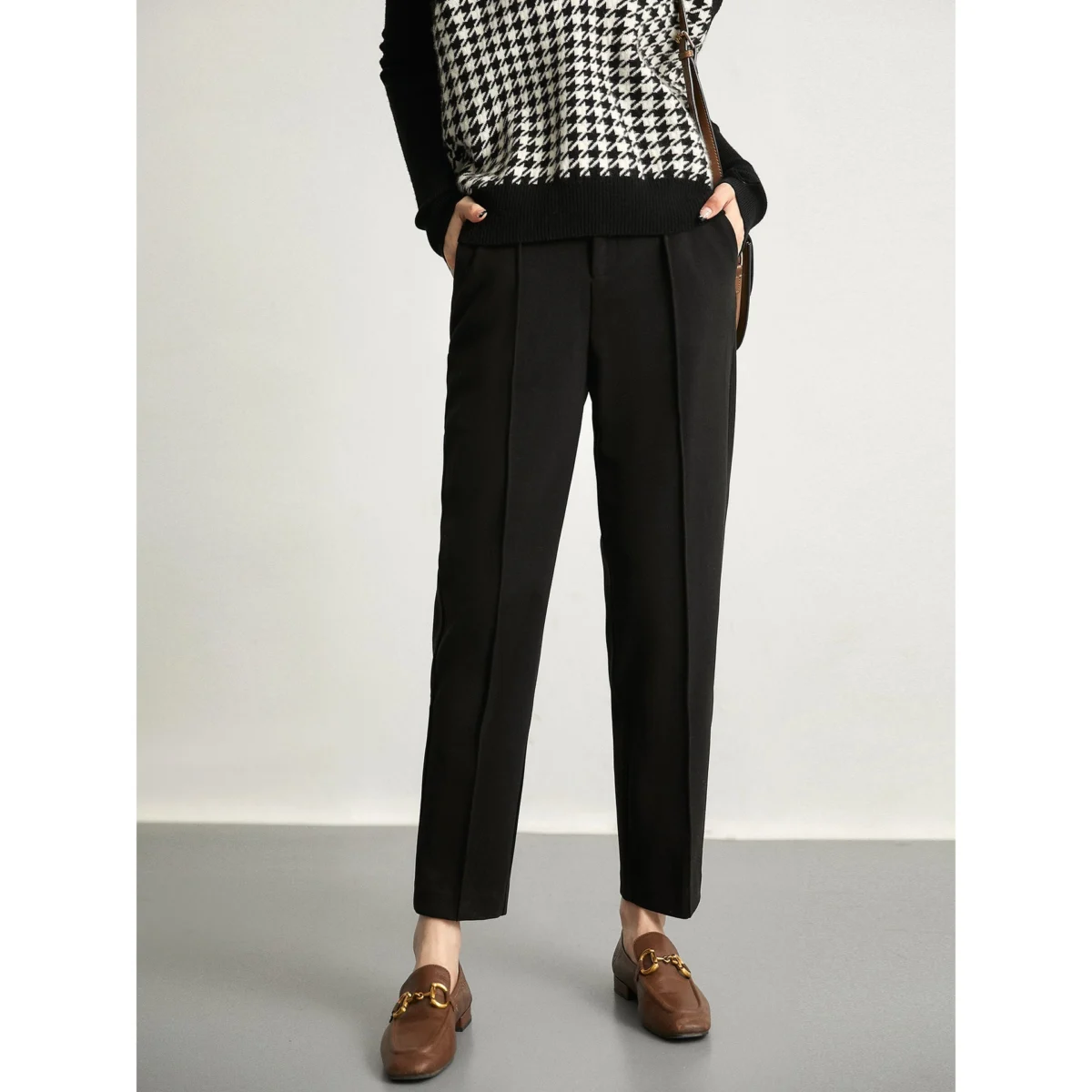Pascaline | Wool Blend Tapered Trousers